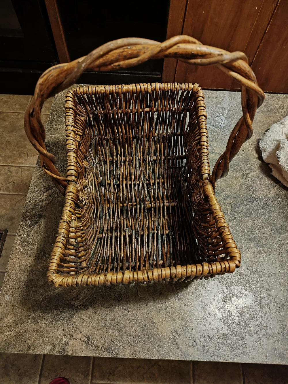 Source Unknown Handwoven Willow Basket - Brown